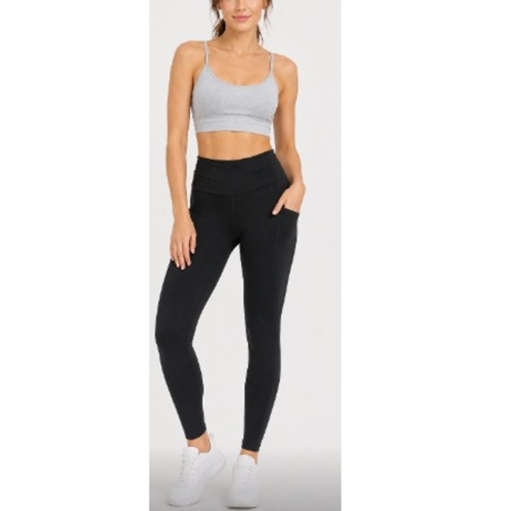 Shapermint Women's Black High Waisted Active Shaping Leggings Size L NWT